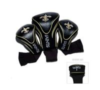 Team Golf NFL 3 Pack Contour Funda para Cabeza, New Orleans Saints, Talla única