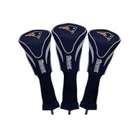 Team Golf NFL 3 Pack Contour Funda para Cabeza, NFL, Color New England Patriots, tamaño Talla única