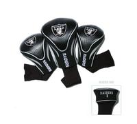 Team Golf NFL 3 Pack Contour Funda para Cabeza, NFL, Color Oakland Raiders, tamaño Talla única