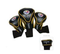 Team Golf NFL 3 Pack Contour Funda para Cabeza, Pittsburgh Steelers, Talla única