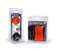 Team Golf NFL/50 T de Bola de 3 PK, 30699, Cincinnati Bengals, Talla única
