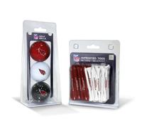 Team Golf NFL/50 T de Bola de 3 PK, NFL, Color Arizona Cardinals, tamaño Talla única