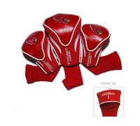 Team Golf NFL Arizona Cardinals Contour - Fundas para Palos de Golf (3 Unidades) numeradas 1, 3 y X, se Adapta a Conductores de Gran tamaño, utilitarios, Rescate y Palos de Calle, Forro de Terciopelo