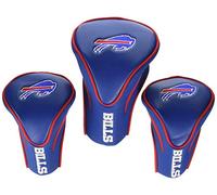 Team Golf NFL Buffalo Bills Contour - Fundas para Palos de Golf (3 Unidades) numeradas 1, 3 y X, se Adapta a Conductores de Gran tamaño, Utilidad, Rescate y Palos de Calle, Forro de Terciopelo para