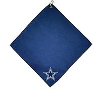 Team Golf NFL Dallas Cowboys - Toalla de Golf de 15 x 15 Pulgadas con Clip de mosquetón, Microfibra Bolsillos Profundos para gofres, absorción de Agua Superior y Toalla de Limpieza