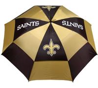 Team Golf NFL New Orleans Saints - Paraguas de Golf de 62 Pulgadas con Funda Protectora, diseño de protección contra el Viento de Doble toldo, botón de Apertura automática