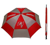 Team Golf NFL Tampa Bay Buccaneers - Paraguas de Golf de 62 Pulgadas con Funda Protectora, diseño de protección contra el Viento de Doble toldo, botón de Apertura automática