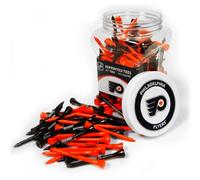 Team Golf NHL Philadelphia Flyers - Tarro de 175 tees de golf de 2-3/4 pulgadas, paquete de 175, tamaño reglamentario, varios colores de equipo