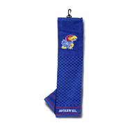 Team Golf - Toalla para Golf Bordada de la NCAA. - 21710, Kansas Jayhawks