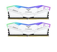 TEAMGROUP T-Force Delta RGB DDR5 Ram 32 GB (2 x 16 GB) 6400 MHz PC5-51200 CL32 Módulo de memoria RAM para chipset 600 serie 700 XMP 3.0 Ready White FF4D532G6400HC32ADC01