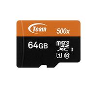 Team Group Micro SD 2 GB con Adaptador SD Tarjeta de Memoria Orange/Black 64 GB Class 10 UHS-I Grade 1
