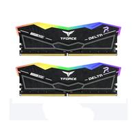 Team Group T-Force DELTA RGB DDR5 RAM, 6000 MHz, 32 GB (2 x 16 GB), CL30, memoria de escritorio con iluminación RGB, refrigeración PMIC, overclocking con un solo clic (blanco)