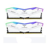 Team Group T-Force DELTA RGB DDR5 RAM, 6000 MHz, 32 GB (2 x 16 GB), CL30, memoria de escritorio con iluminación RGB, refrigeración PMIC, overclocking con un solo clic (negro)