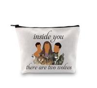 Team Jacob - Bolsa de maquillaje para fanáticos de la película de vampiros, regalo para amantes de los lobos, Two Wolves 3uk, moda