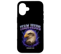 Team Jesus Funny Bald Eagle Romans 8:18 Cristiano Carcasa para iPhone 16