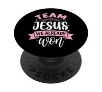 Team Jesus We Already Won Miembro De La Iglesia PopSockets PopGrip Adhesivo