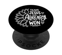 Team Jesus We Already Won Miembro De La Iglesia PopSockets PopGrip Adhesivo