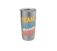 Team Jesus We Already Won Spiritual Winner Victory |- Vaso térmico de acero inoxidable de doble pared