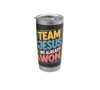 Team Jesus We Already Won Spiritual Winner Victory |- Vaso térmico de acero inoxidable de doble pared