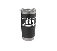 Team John - Apellido Vaso térmico de acero inoxidable de doble pared