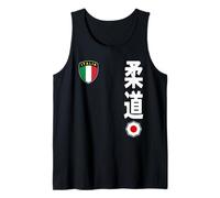 Team Judo Italy Flag Kanji Japanese Martial Arts Camiseta sin Mangas