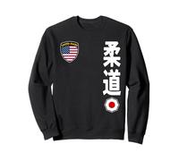 Team Judo USA Flag Kanji Japanese Martial Arts Sudadera