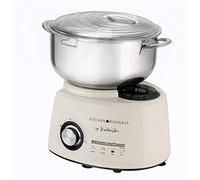 Team Kalorik 1007 KTO Tkg Robot de Cocina, 1200 W, 5.8 litros, Plástico, Acero Inoxidable Metal, 9 Velocidades, Beige/Blanco