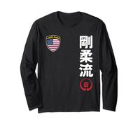 Team Karate Goju Ryu USA Flag Kanji Japanese Martial Arts Manga Larga