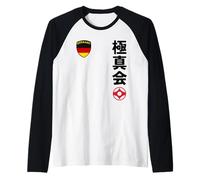 Team Karate Kyokushin German Flag Japanese Martial Arts Camiseta Manga Raglan
