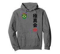 Team Karate Kyokushinkai Brazil Kanji Japanese Martial Arts Sudadera con Capucha
