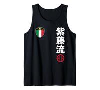 Team Karate Shito Ryu Italy Flag Kanji Japanese Martial Arts Camiseta sin Mangas