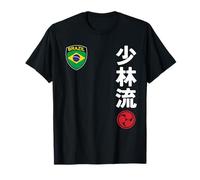 Team Karate Shorin Ryu Brazil Flag Japanese Martial Arts Camiseta