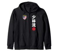 Team Karate Shorin Ryu USA Flag Japanese Martial Arts Sudadera con Capucha