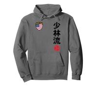 Team Karate Shorin Ryu USA Flag Japanese Martial Arts Sudadera con Capucha