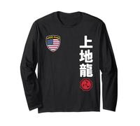 Team Karate Uechi Ryu USA Flag Kanji Japanese Martial Arts Manga Larga