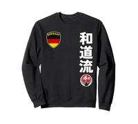 Team Karate Wado Ryu German Flag Kanji Japanese Martial Arts Sudadera