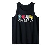 Team Kimberly Primer Nombre Retro Personalizado Camiseta sin Mangas