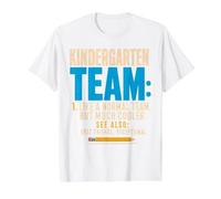 Team Kindergarten Back to School Teachers Students Camiseta gráfica económica, Hombre, Blanco, M