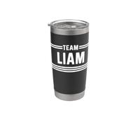 Team Liam - Apellido Vaso térmico de acero inoxidable de doble pared