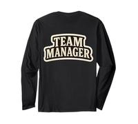 Team Manager - Texto Trasero para Hombre y Mujer Manga Larga