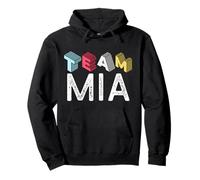 Team MIA Primer Nombre Personalizado Retro Sudadera con Capucha