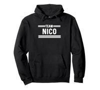 Team Nico - Apellido Sudadera con Capucha