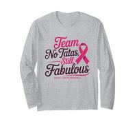 Team No Tatas Still Fabulous Breast Cancer Awareness Manga Larga