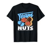 Team Nuts Funny Gender Reveal Party Blue Boy Anuncio Camiseta