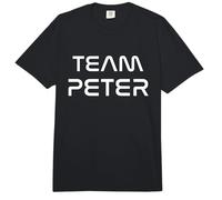 Team Peter Modern Futuristic White Font Comfort Colors Adult Heavyweight T-Shirt