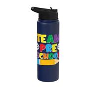 Team Pre k Back To School Preschool Team Kids Boys Girls Stainless Steel Insulated Water Bottle