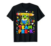 Team Pre-K Cute Frog Reading Back To School Classroom Camiseta