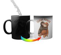 Team Punch baby Monkey Punch Taza mágica | Funny Novelty Tazas mágicas 330ml