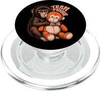 Team Punch Baby Monkey Trendy Japan Meme Cute Monkey Lover PopSockets PopGrip para MagSafe