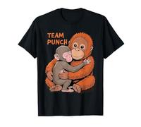 Team Punch Lonely Monkey Baby Mama Orangutan Toy Love Animal Camiseta